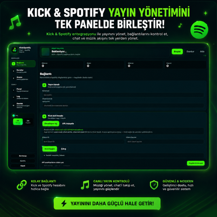 Kick Spotify Bot Pro