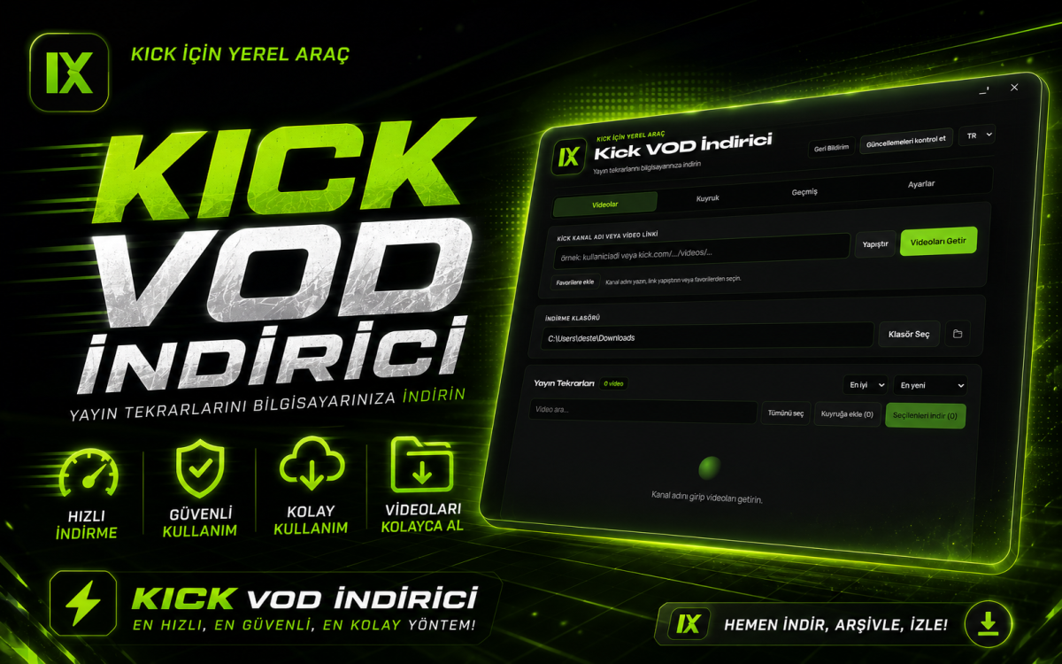 Kick VOD İndirici